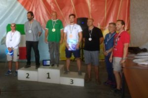 Il podio del Trofeo Colombani – Carmassi